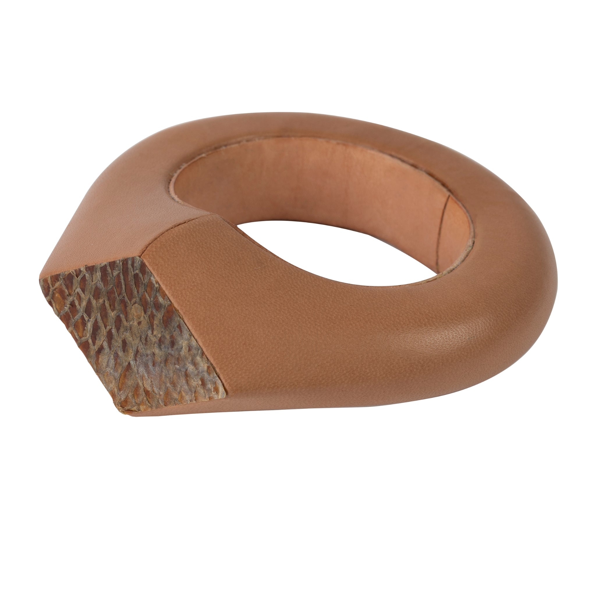 Sea Diamond Bracelet in Wood with Sea Bream Leather